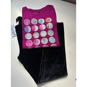 Cat & Jack Girls Graphic Long Sleeve and Leggings Set size M (8) NWT
